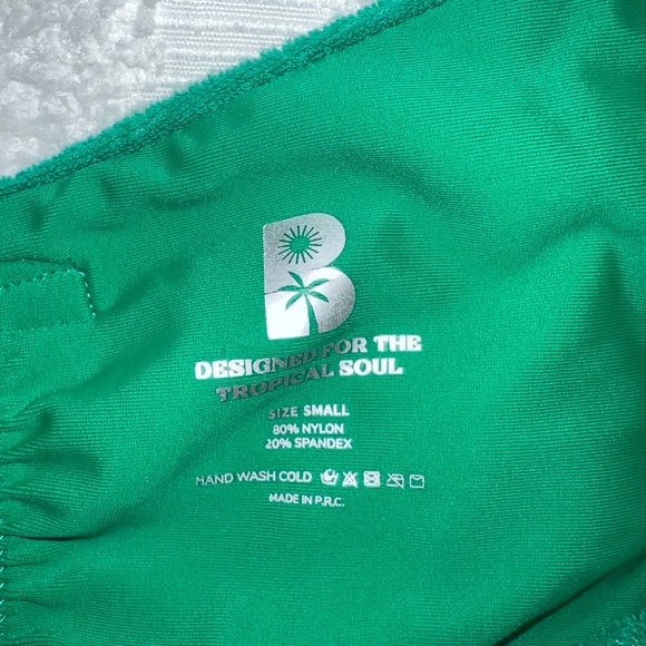 Blackbough Green Terry Bikini Set - Picture 2 of 5